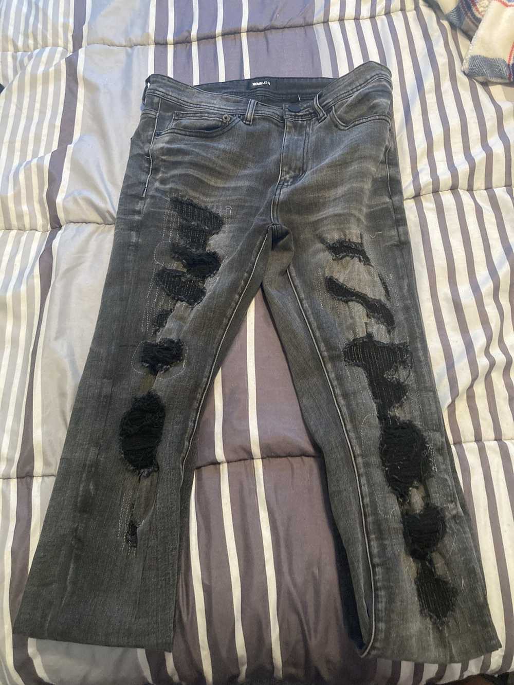 Other black and grey streetwear jeans - image 1