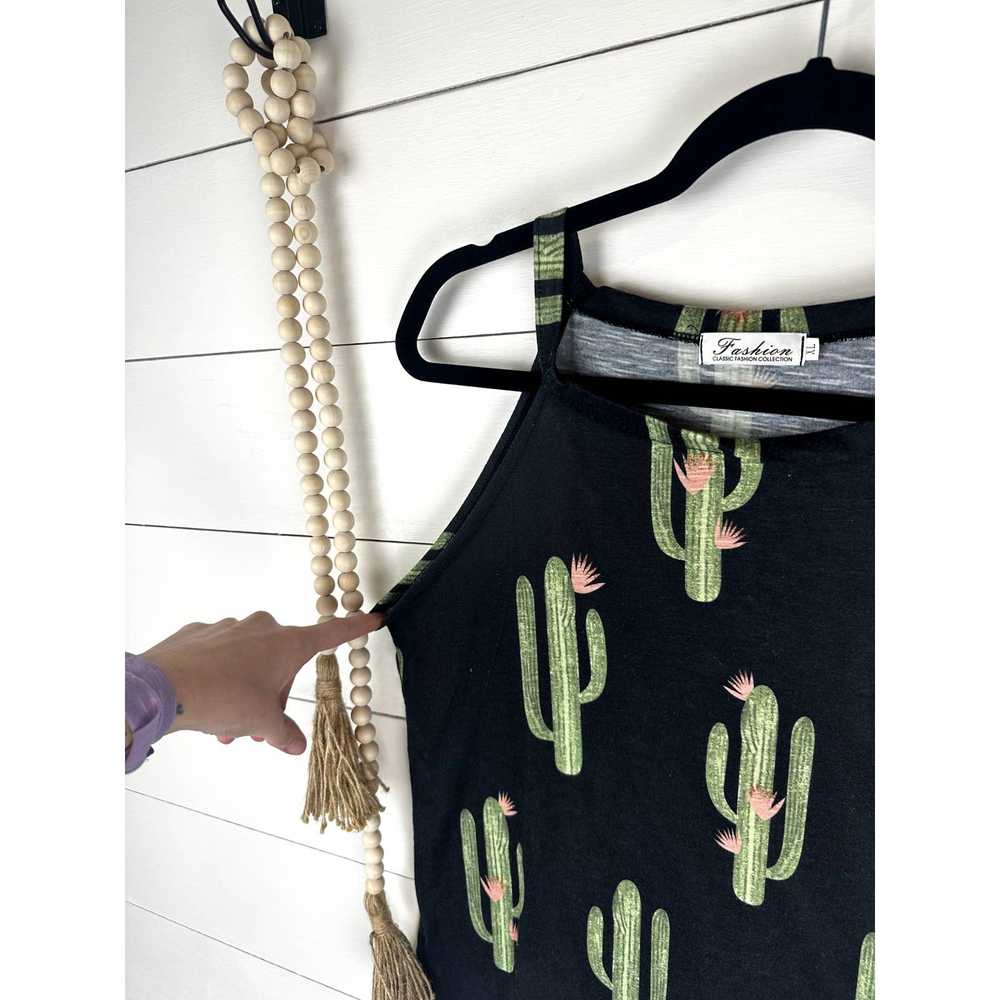 Other Pre-Loved Unbranded Cactus square neck tank… - image 2