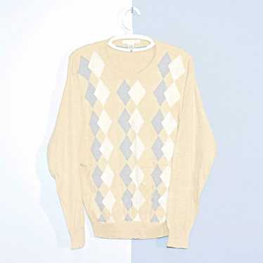 Other × Vintage 90s Diamond Knit Sweater - image 1