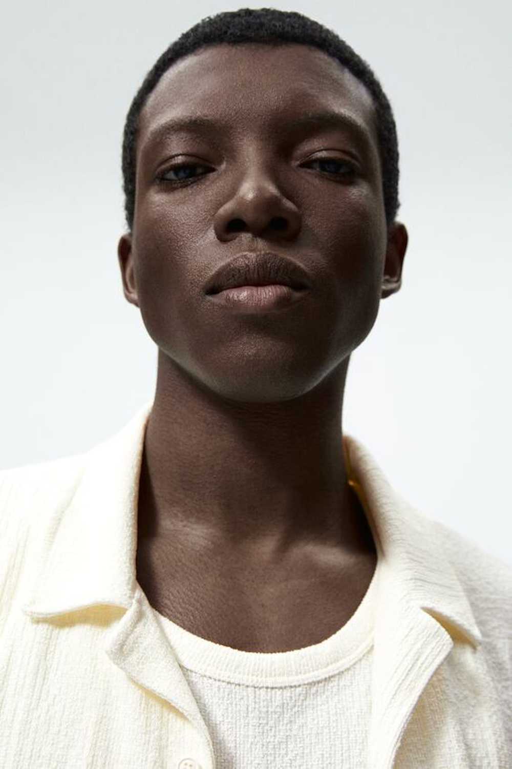 Zara Zara Rustic Textured Shirt Oyster White 0761… - image 11
