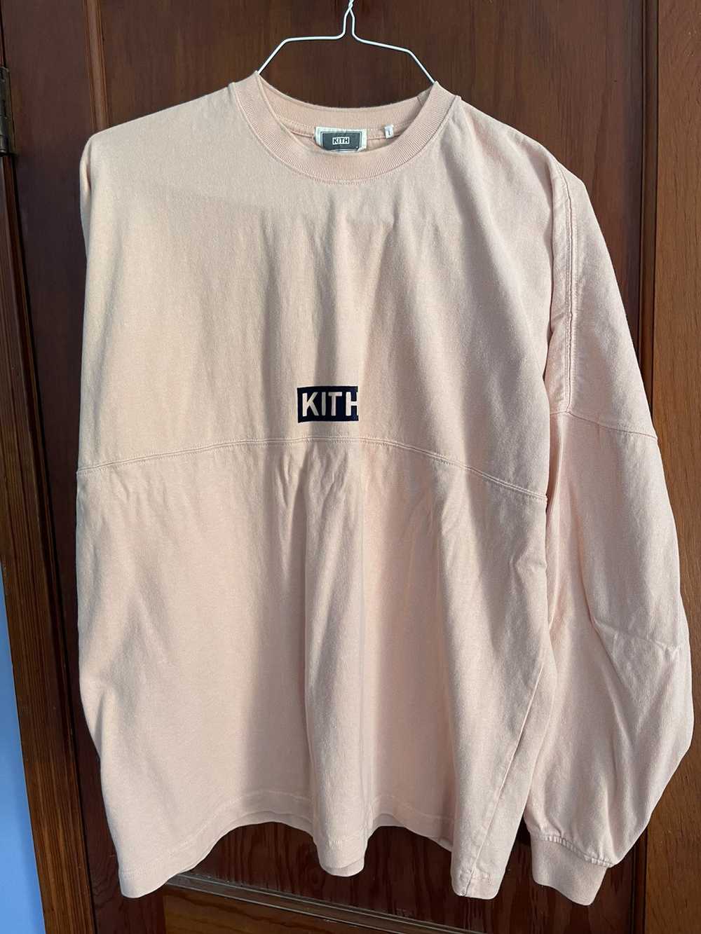 Kith Kith Track Paneled Longsleeve Tee Pink - image 2