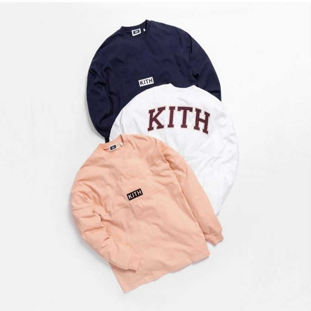 Kith Kith Track Paneled Longsleeve Tee Pink - image 6