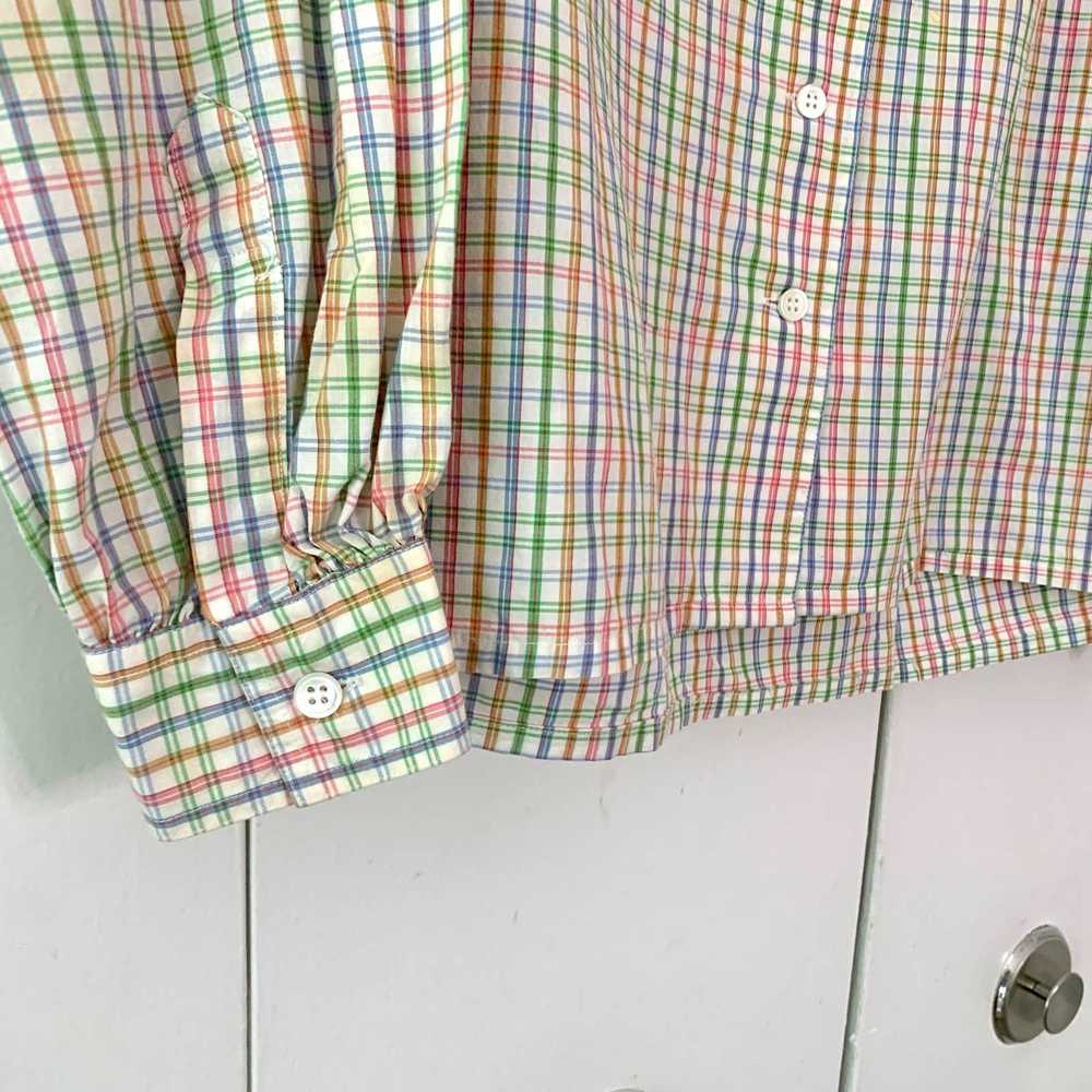 Dior Vintage Dior Pastel Pinstripe Button Down Si… - image 3