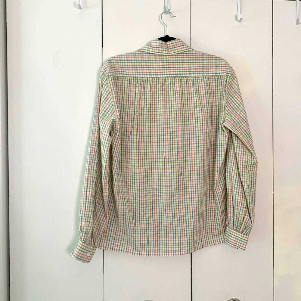 Dior Vintage Dior Pastel Pinstripe Button Down Si… - image 6