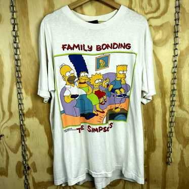 Vintage The Simpsons Family Portrait Tee Shirt in Gre… - Gem