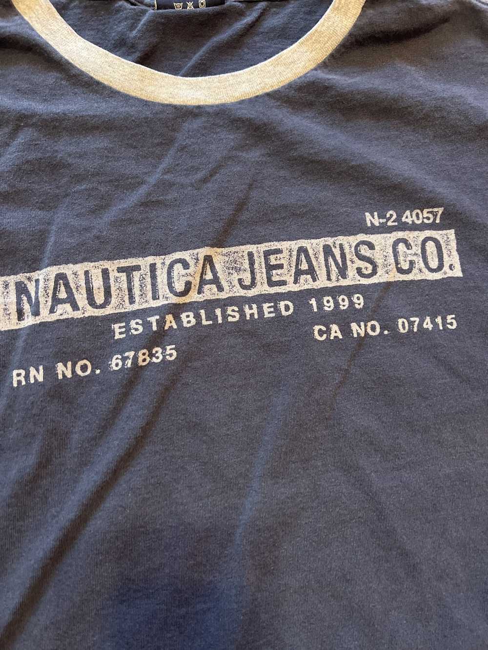 Nautica × Vintage Y2K Nautica jeans co graphic tee - image 2