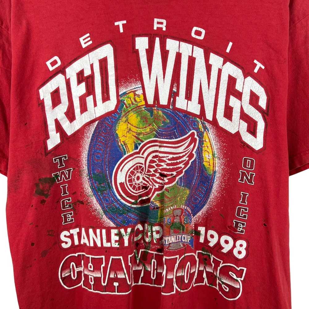 NHL × Vintage 1998 Detroit Red Wings Stanley Cup … - image 4
