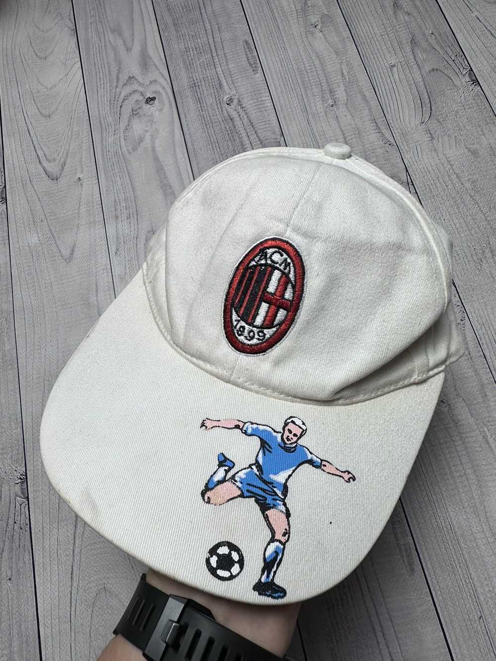 Soccer Jersey × Vintage Vintage soccer cap AC Mil… - image 1