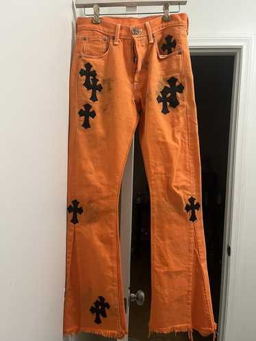 Chrome hearts x off white jeans best sale