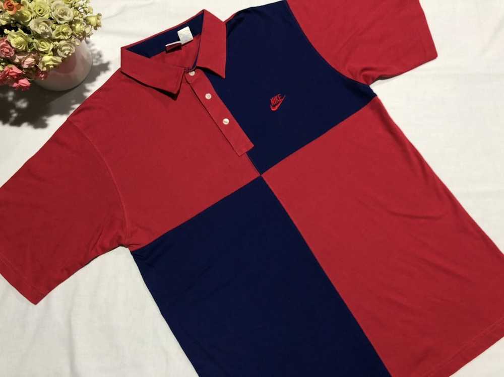 Nike × Vintage Vintage NIKE Shirt Polos Two Tone … - image 2