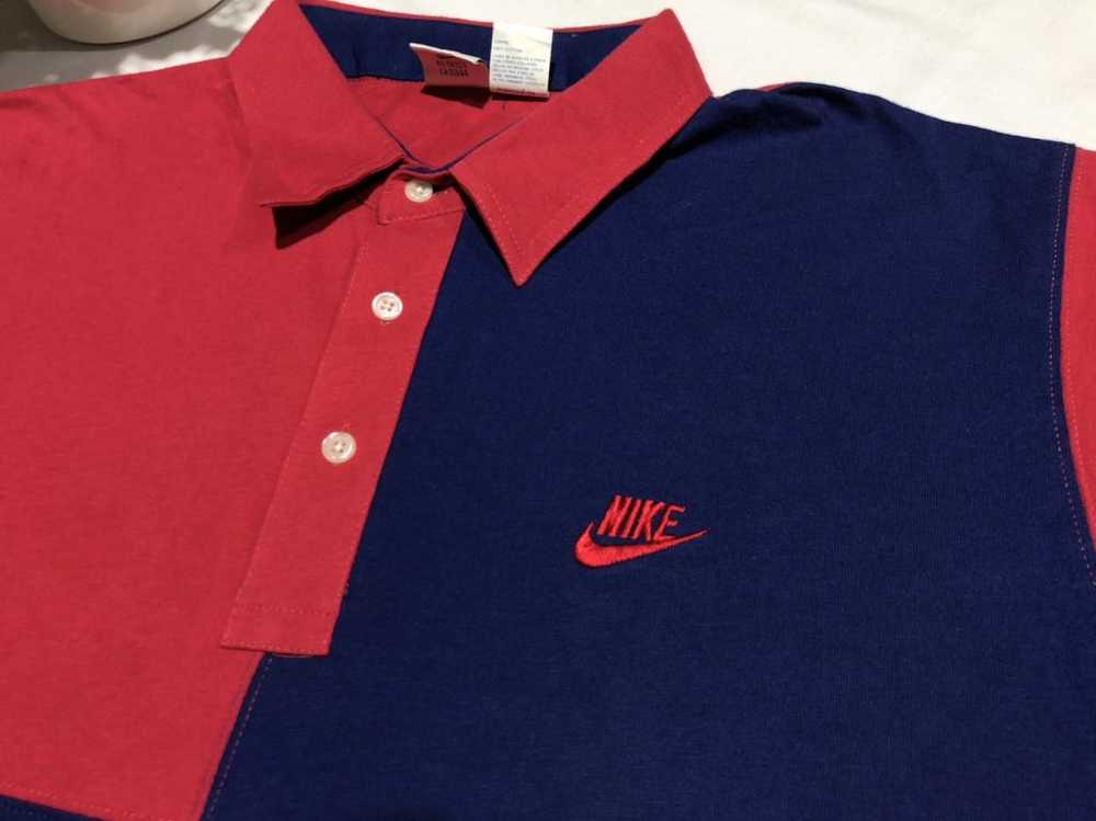 Nike × Vintage Vintage NIKE Shirt Polos Two Tone … - image 3