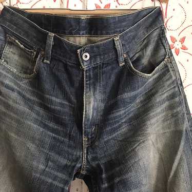 Levi's × Vintage Levis 503 Loose dark blue distre… - image 1