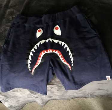 BAPE A Bathing Ape Shark Wide Sweat Shorts Black for Women