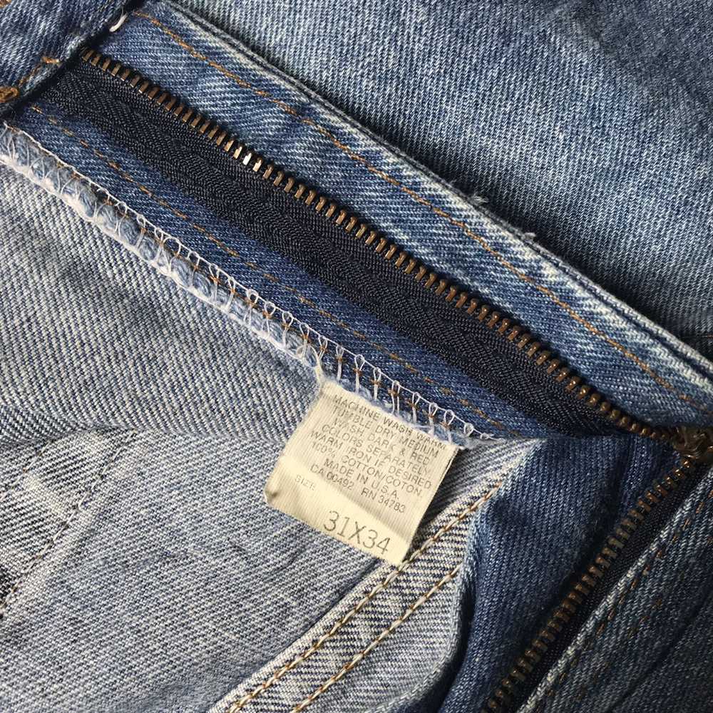 Lee × Vintage Vintage lee genuine jeans light blu… - image 6
