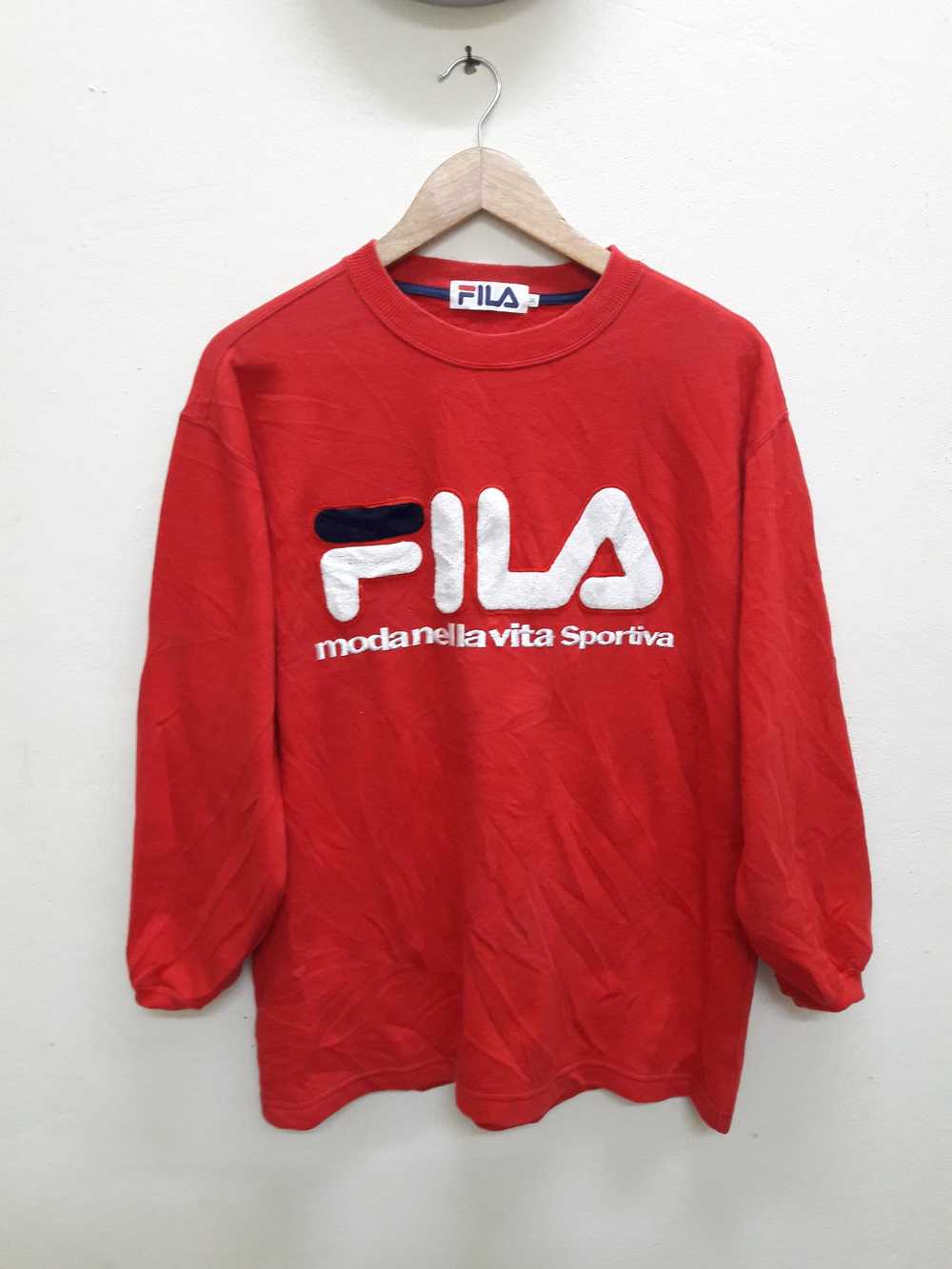 Fila Vintage Fila Big Logo Spell Out Embroidered … - image 1