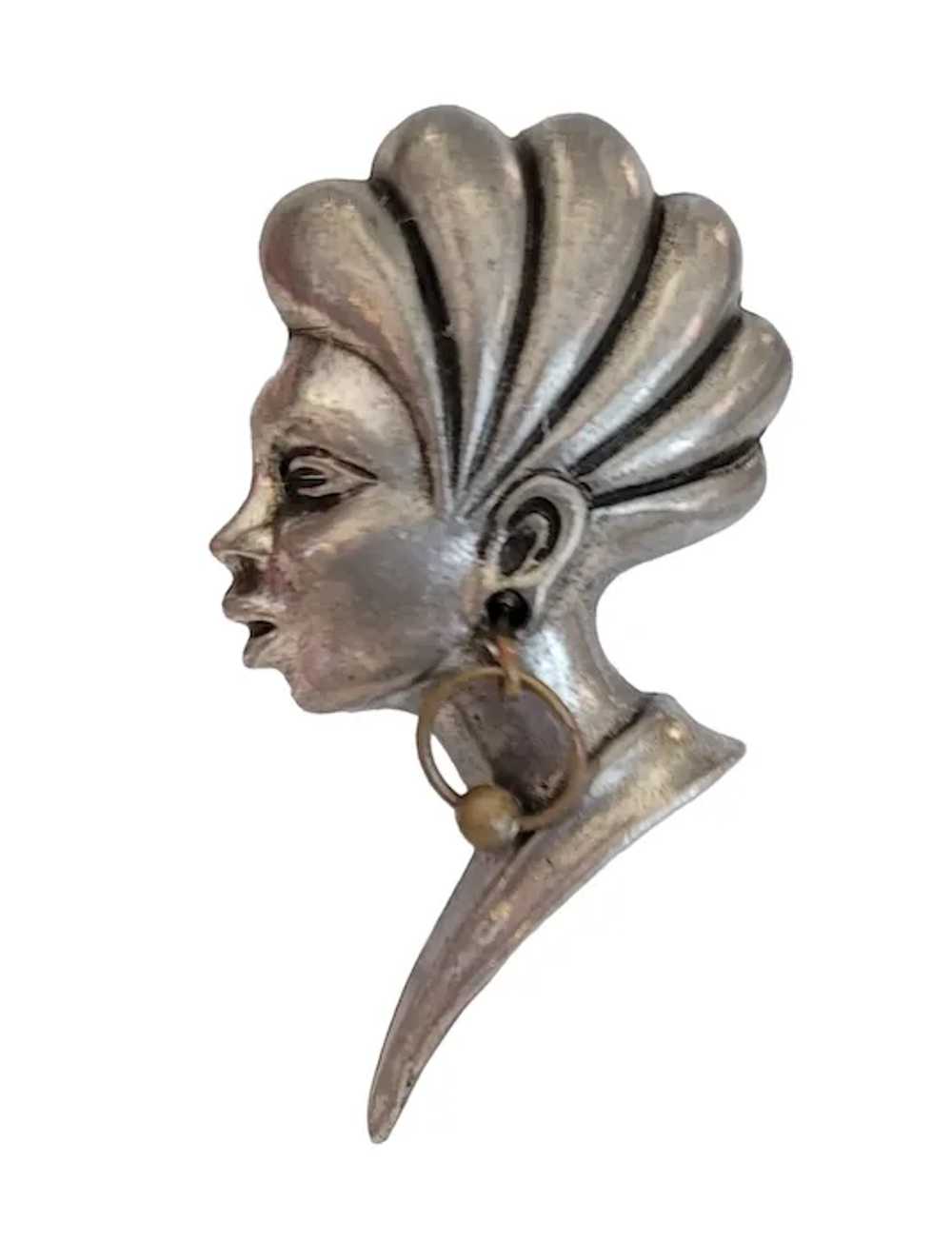 ART Arthur Pepper Silver Tone African Princess, L… - image 10