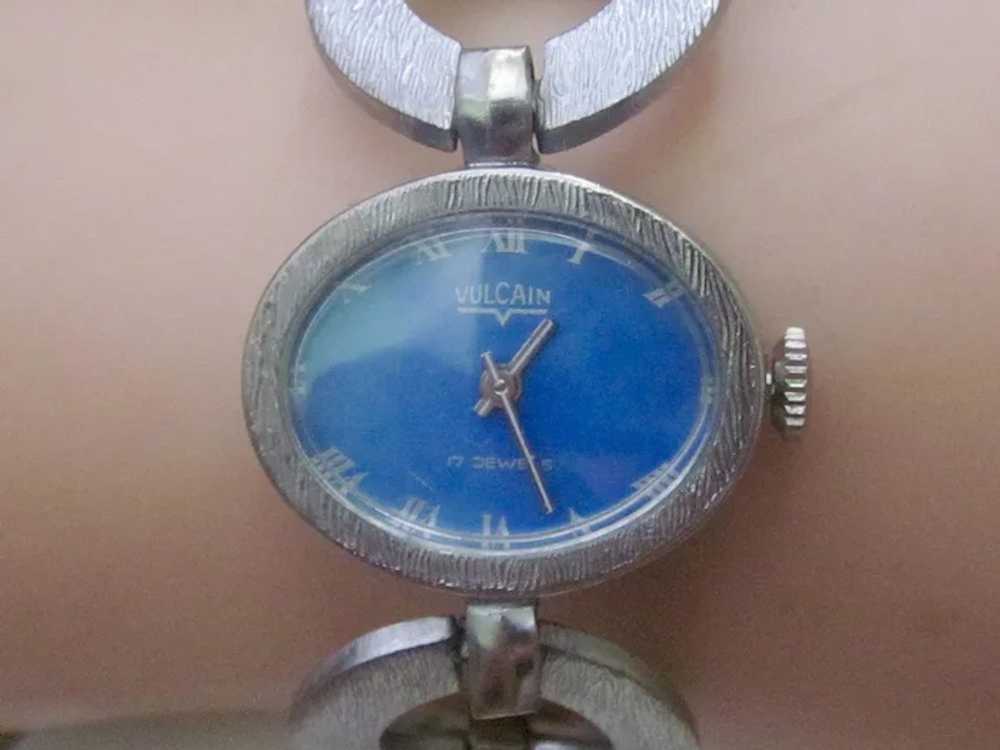Vintage Valcain Mechanical Watch Link Bracelet 70… - image 2