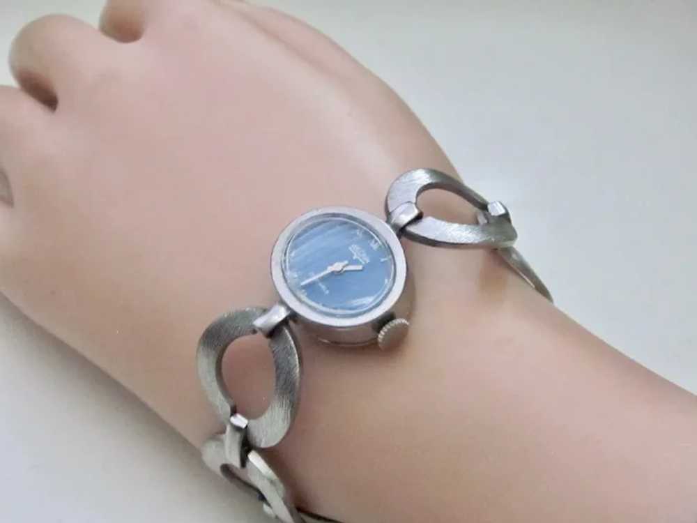 Vintage Valcain Mechanical Watch Link Bracelet 70… - image 3