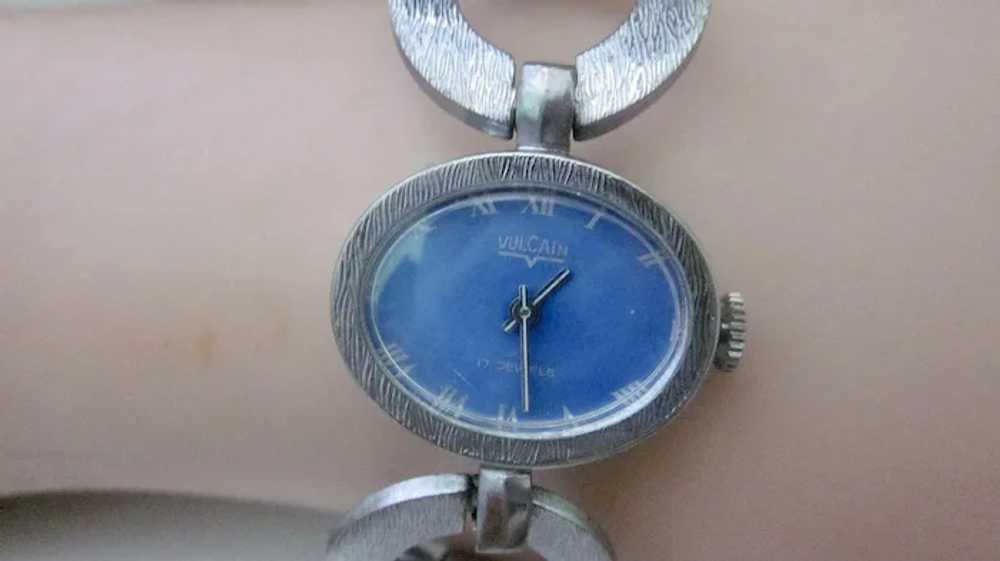Vintage Valcain Mechanical Watch Link Bracelet 70… - image 4