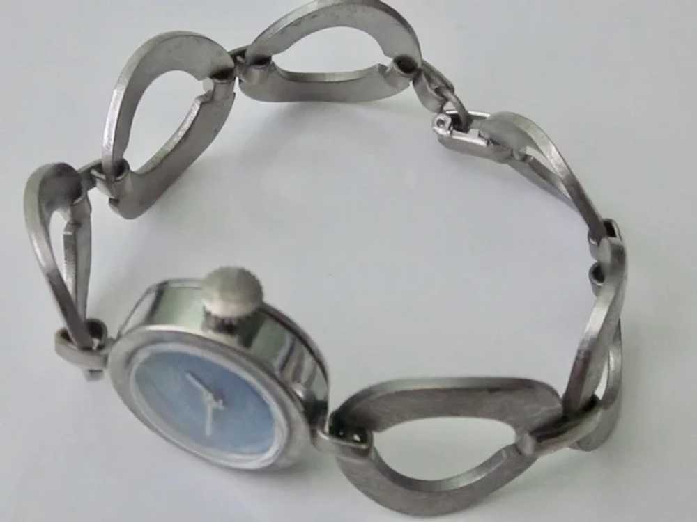 Vintage Valcain Mechanical Watch Link Bracelet 70… - image 5