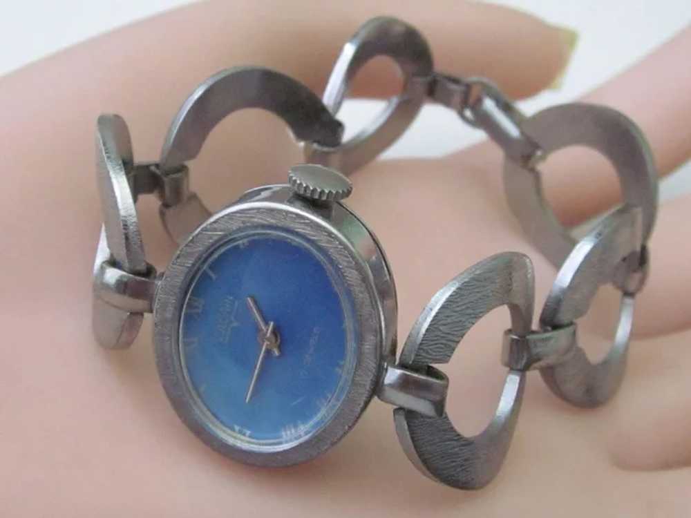 Vintage Valcain Mechanical Watch Link Bracelet 70… - image 6