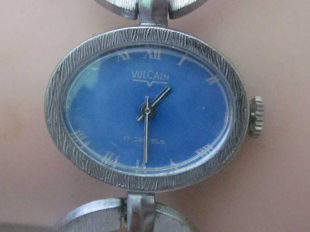 Vintage Valcain Mechanical Watch Link Bracelet 70… - image 7
