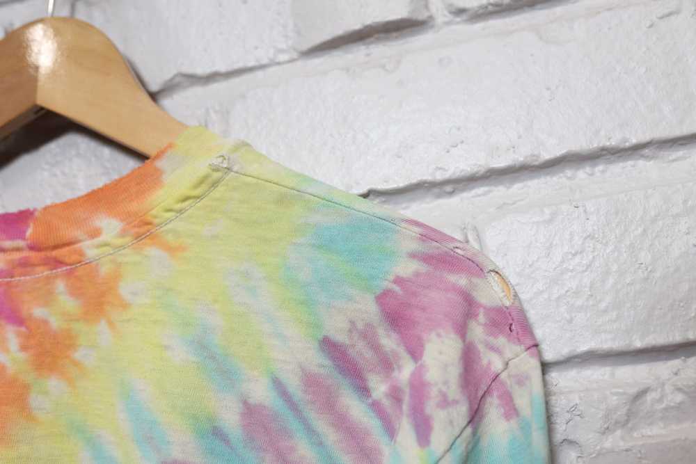 80s multicolor tie dye tee shirt size large - image 7