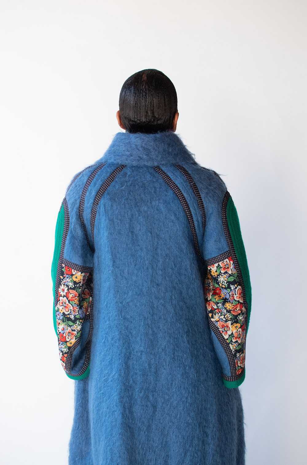 Blue Mohair Coat | Koos Van Den Akker - image 7