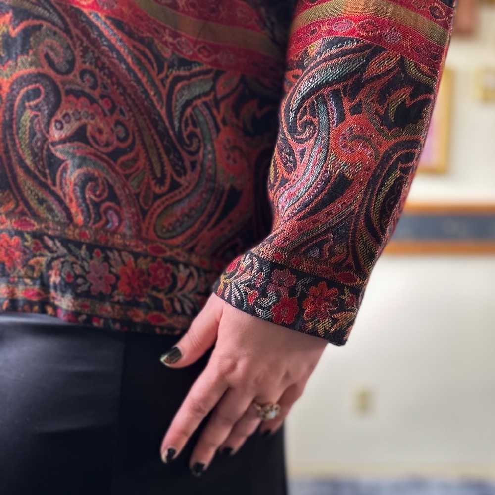 pumpkin paisley jacket - image 2