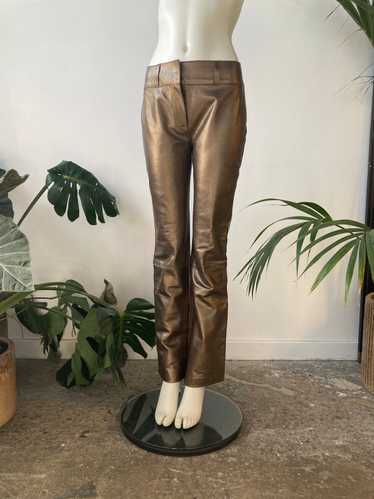 D&G Metallic Leather Pants