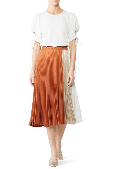 See by Chloé White Sleeve Tie Top