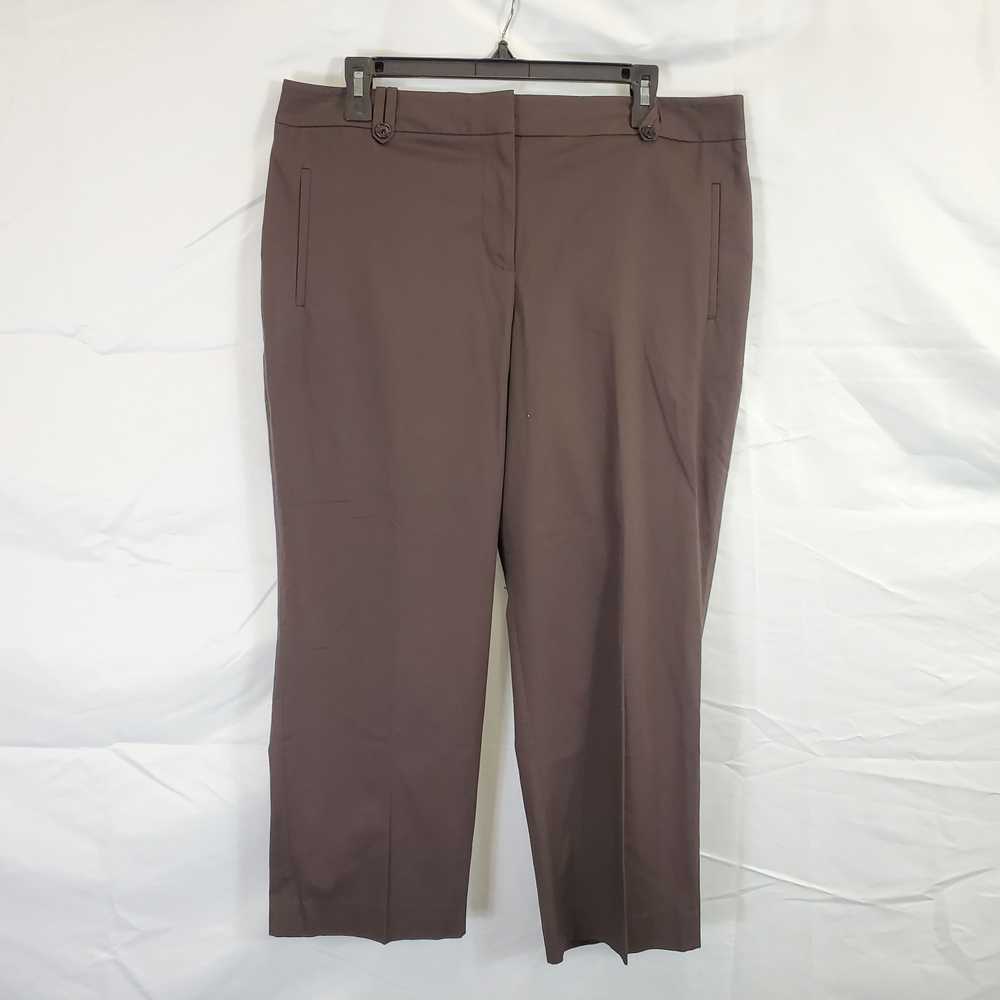 Loft Julie Curvy Women Brown Dress Pants NWT sz 12 - image 1