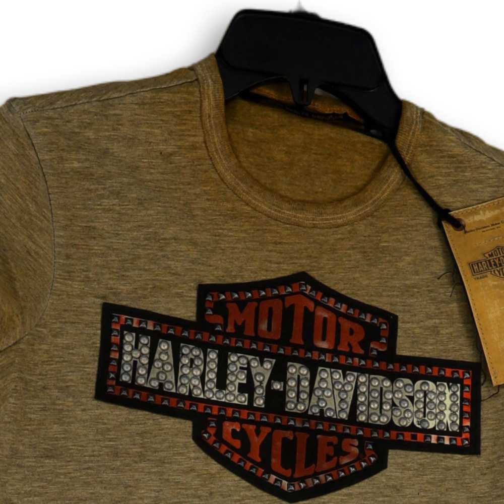 Harley-Davidson NWT Womens Brown Heather Studded … - image 1