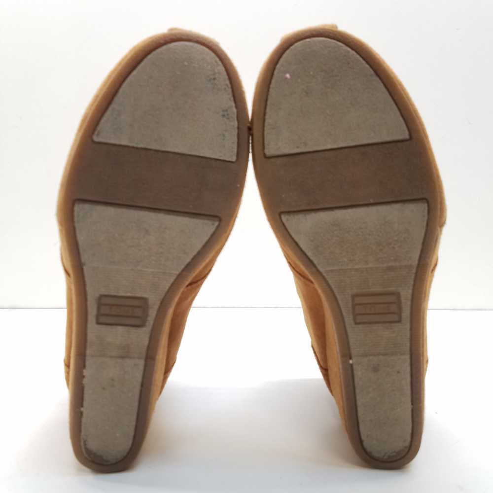 Toms Suede Desert Wedge Taupe 8.5 - image 6