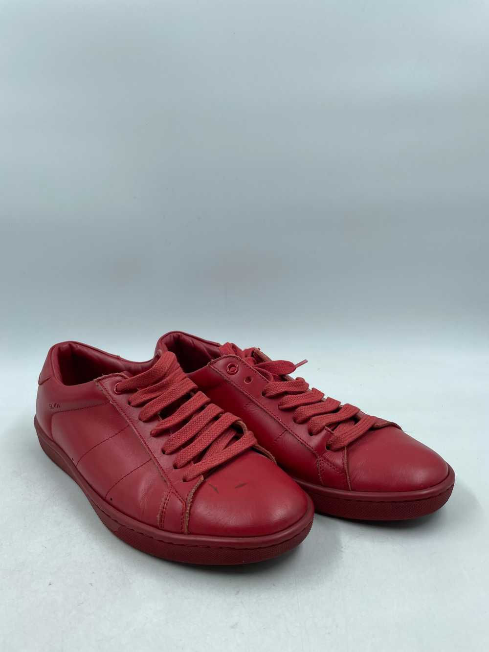 Authentic Saint Laurent Paris SL/01 Red Sneakers … - image 3