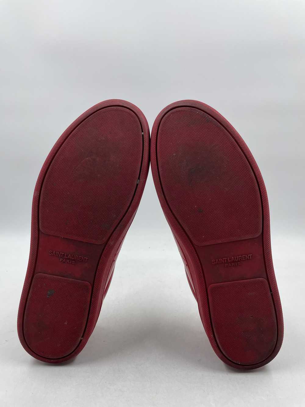 Authentic Saint Laurent Paris SL/01 Red Sneakers … - image 5