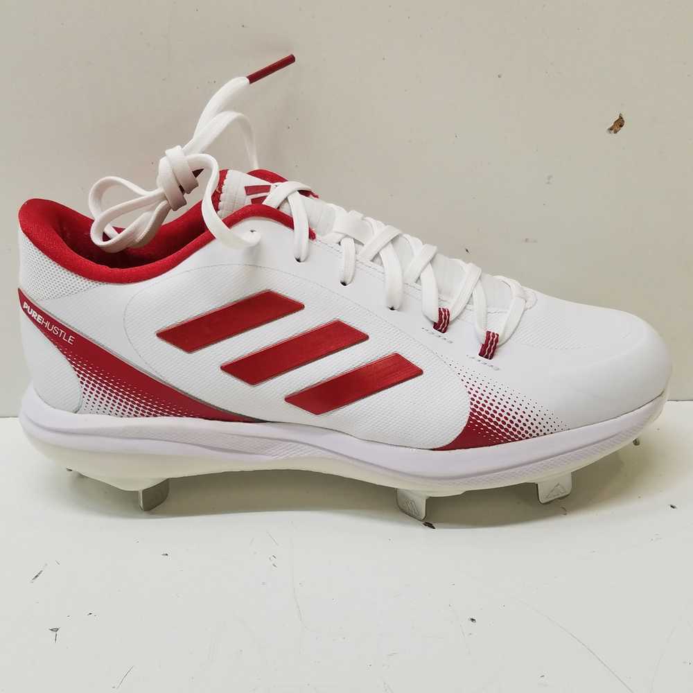 Adidas Pure Hustle 2.0 Softball Cleats White 8.5 - image 1