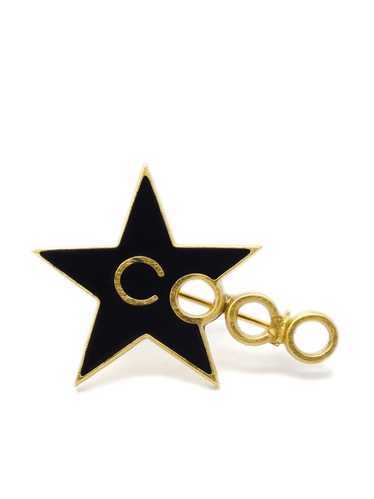 CHANEL Pre-Owned 2001 Coco star brooch - Gold