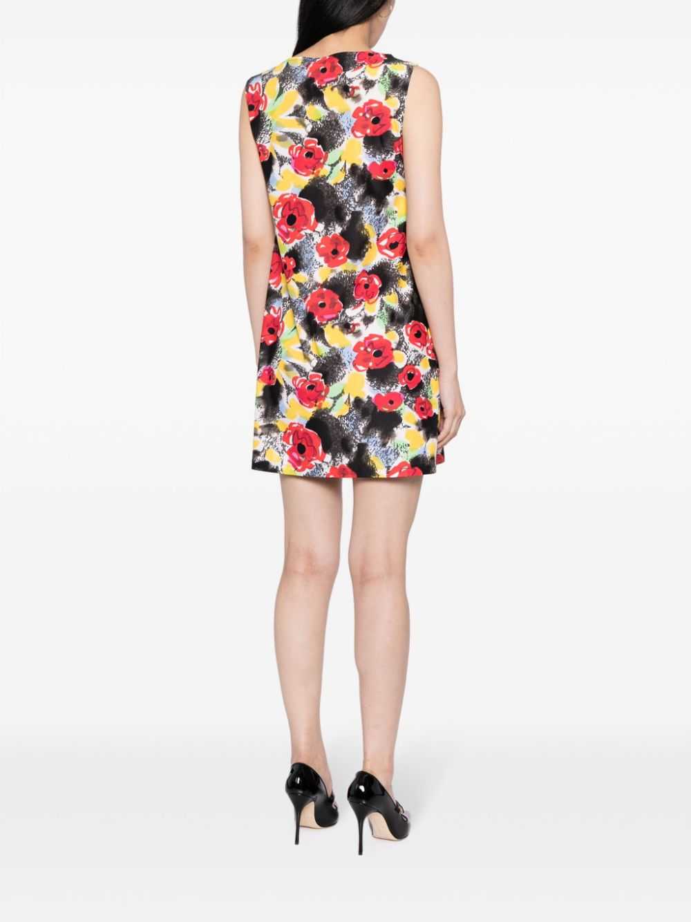 CHANEL Pre-Owned 1997 floral-print minidress - Mu… - image 4