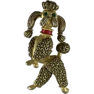 JJ Jonette Standing Poodle Pin