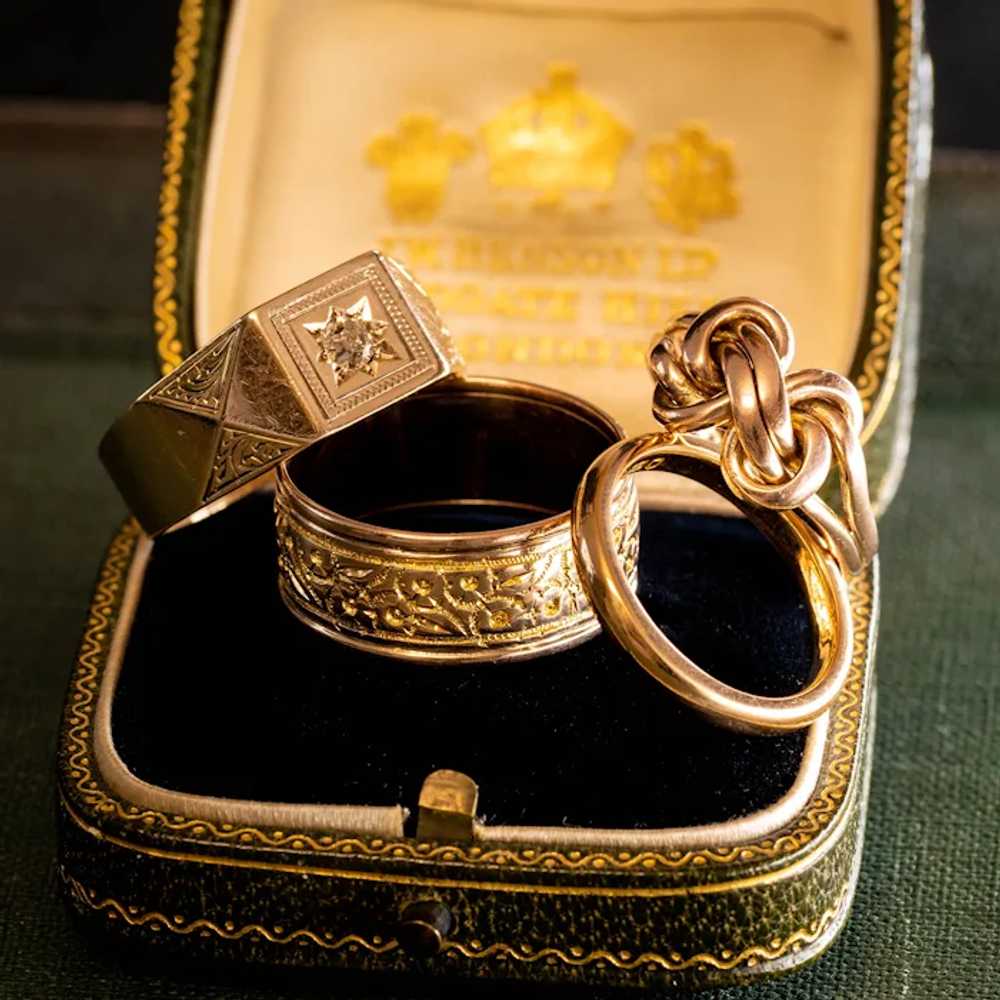 22ct Rose Gold Vintage Ladies Wedding Ring, 1950s… - image 2
