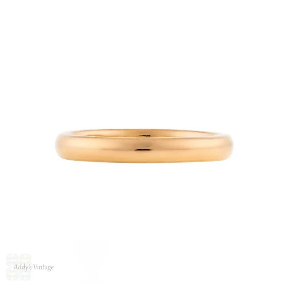 22ct Rose Gold Vintage Ladies Wedding Ring, 1950s… - image 3