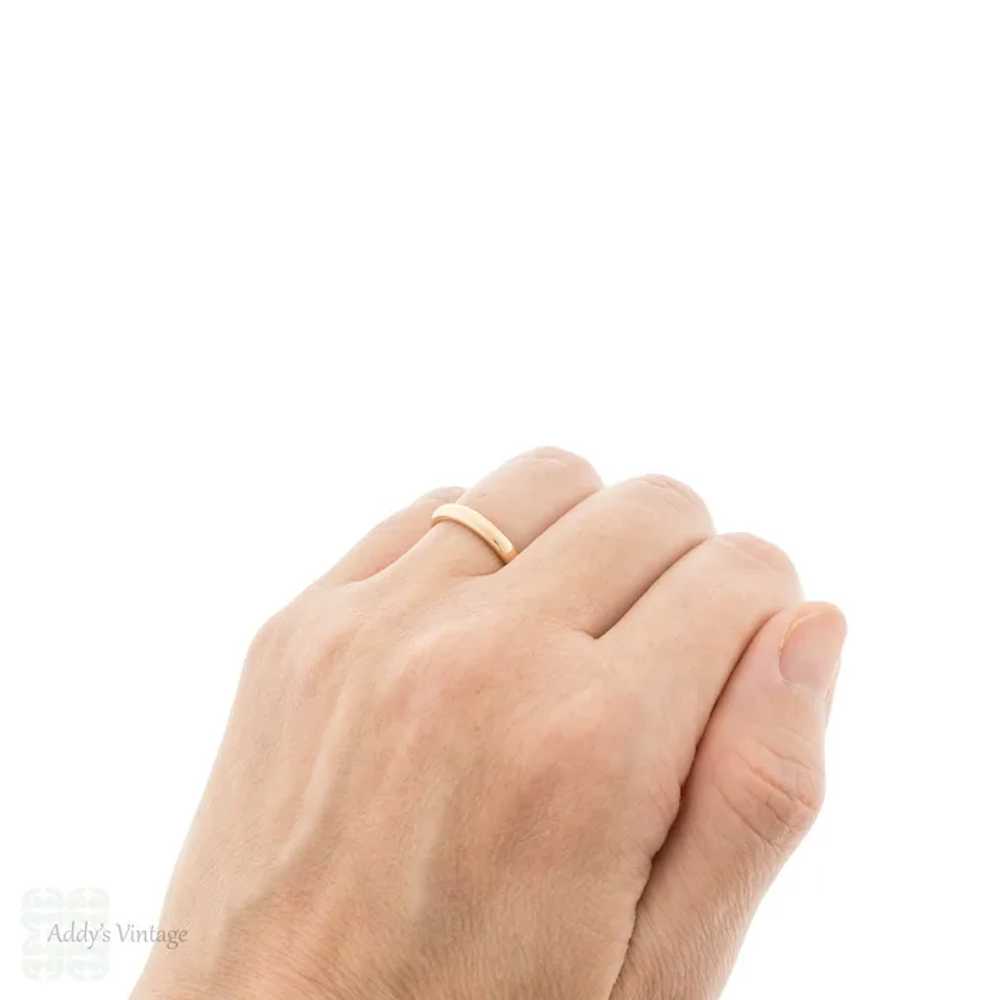 22ct Rose Gold Vintage Ladies Wedding Ring, 1950s… - image 7