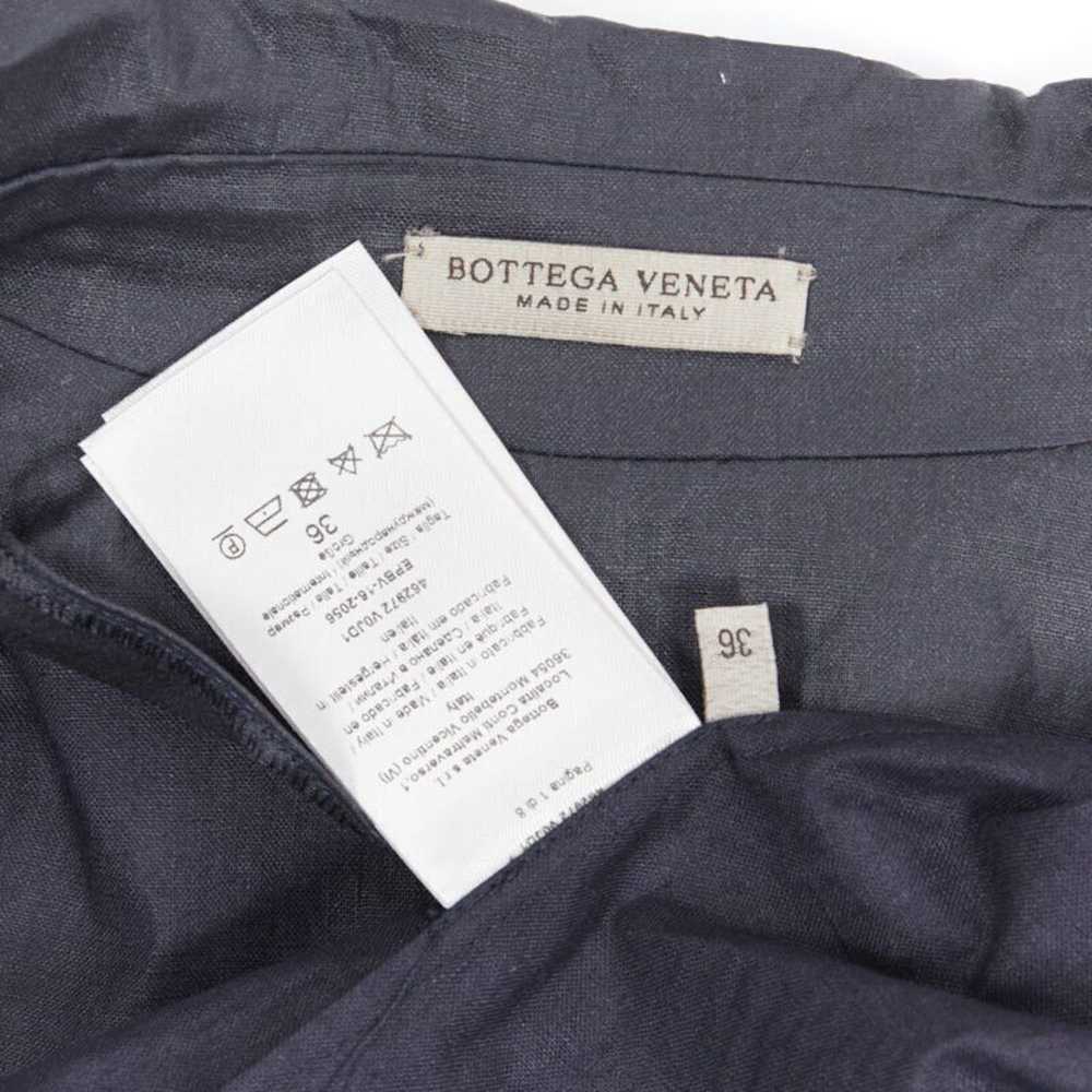 Bottega Veneta BOTTEGA VENETA black coated linen … - image 9