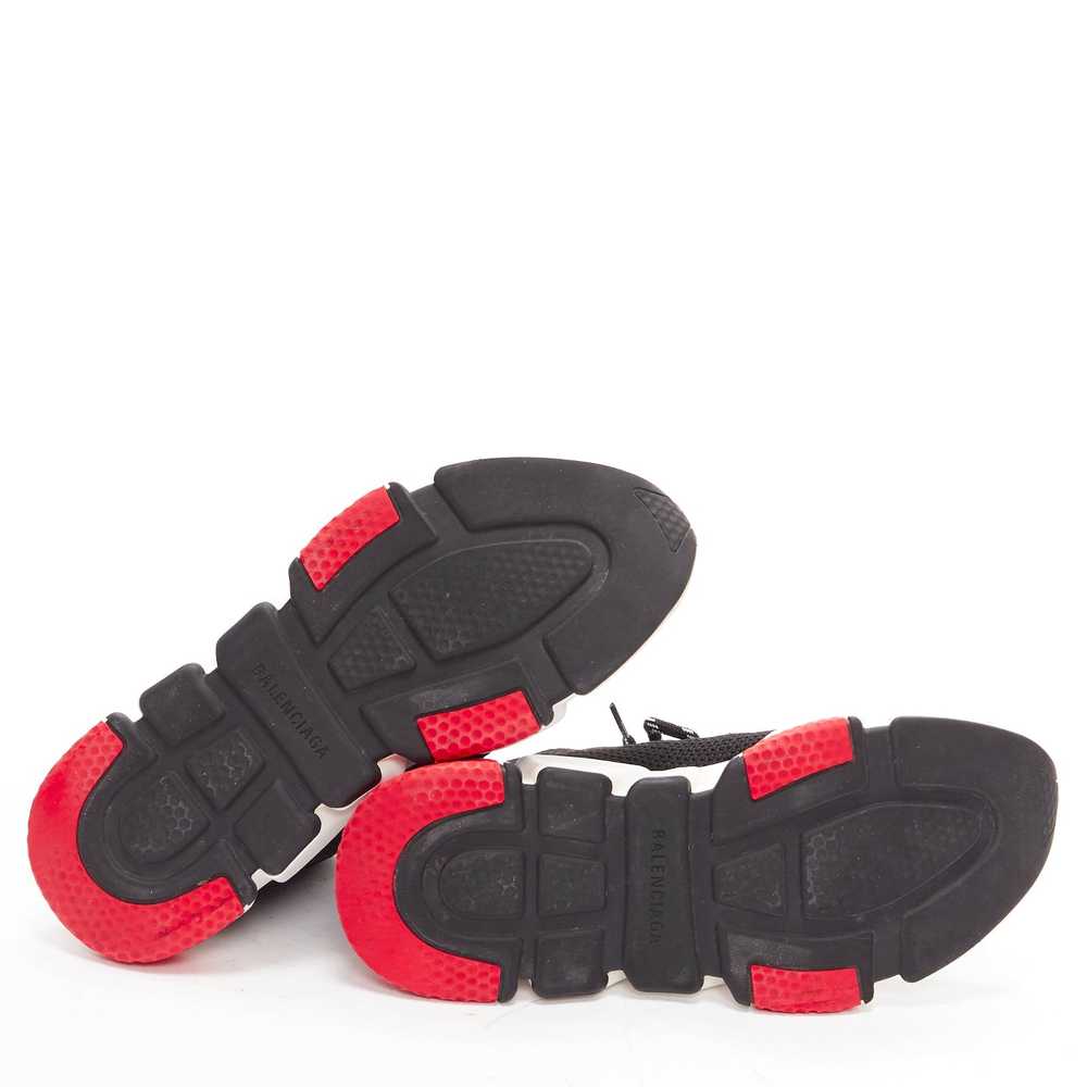 Balenciaga BALENCIAGA Speed black white red logo … - image 11