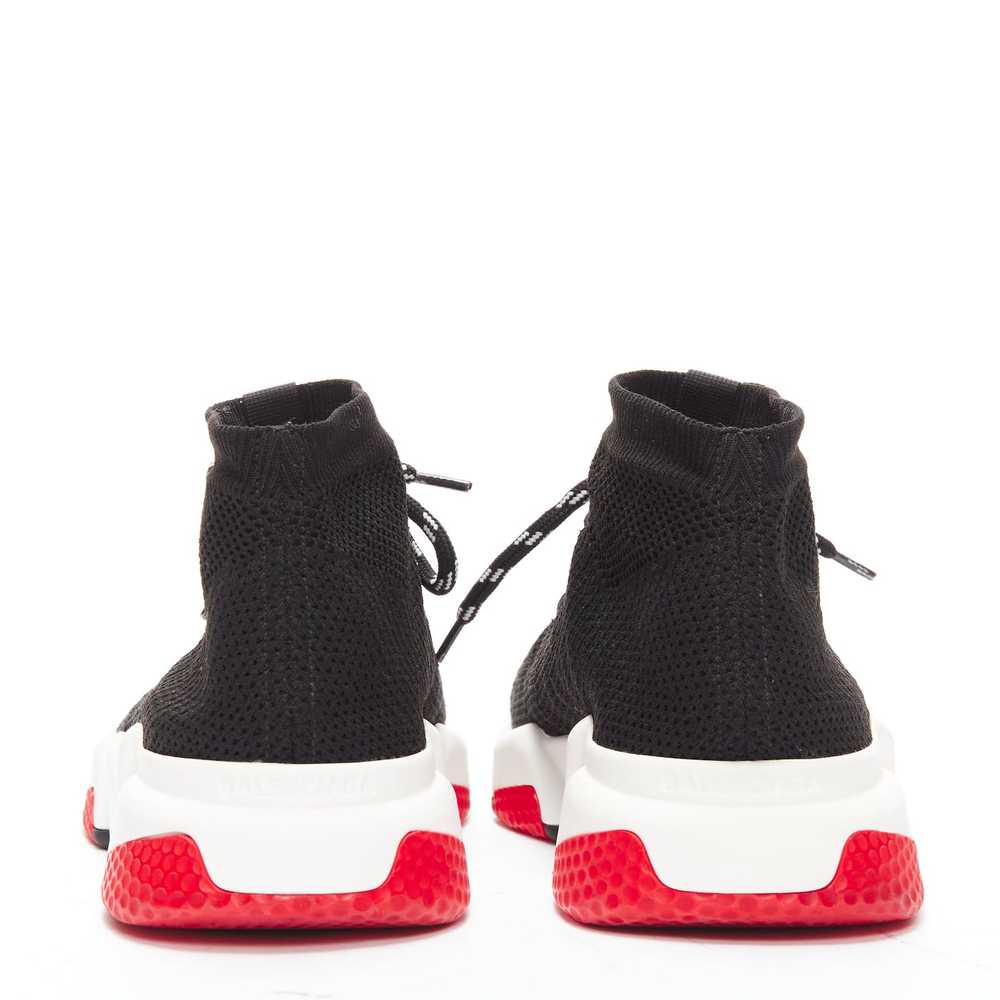 Balenciaga BALENCIAGA Speed black white red logo … - image 5