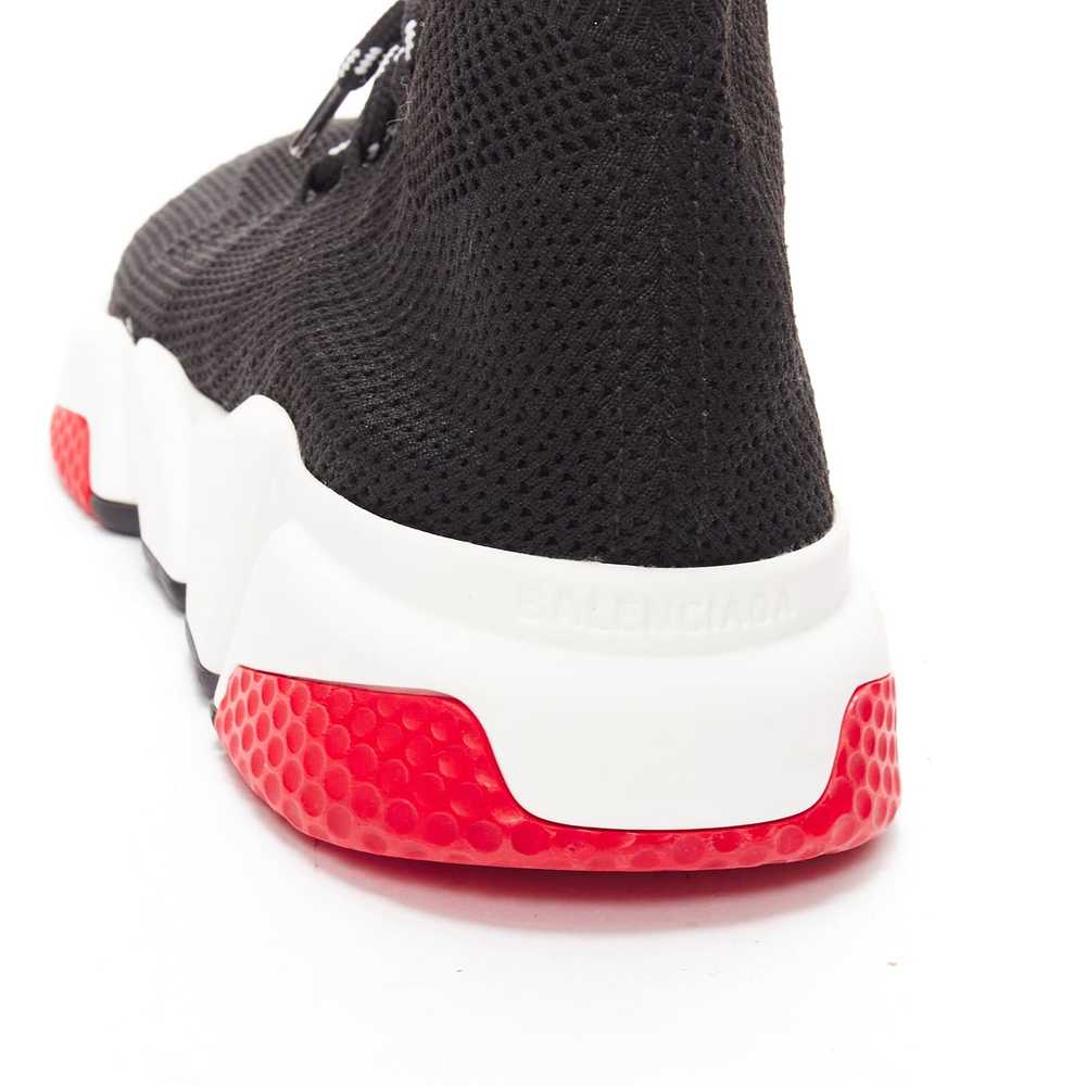 Balenciaga BALENCIAGA Speed black white red logo … - image 8