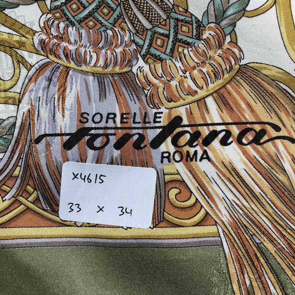 Vintage Vintage Sorelle Fontana Silk Scarf - image 6