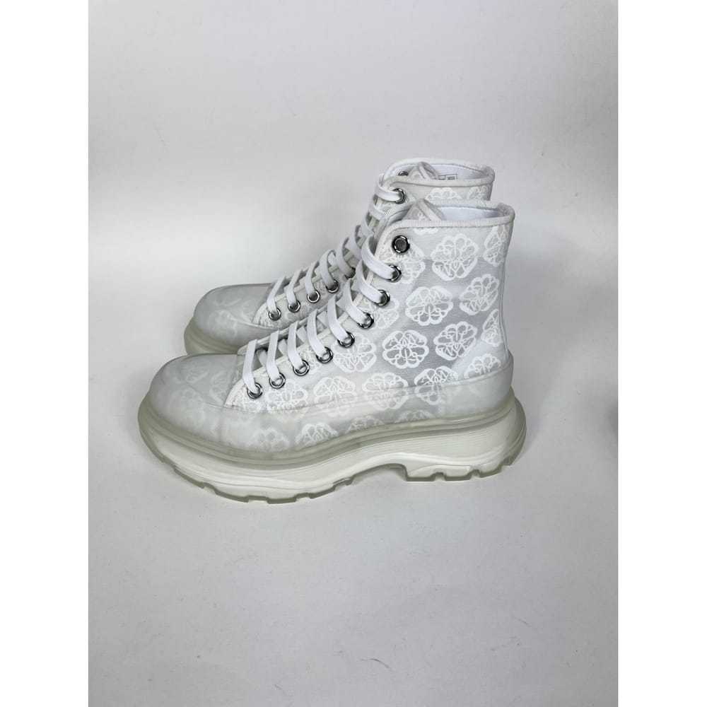 Alexander McQueen Cloth lace up boots - image 2