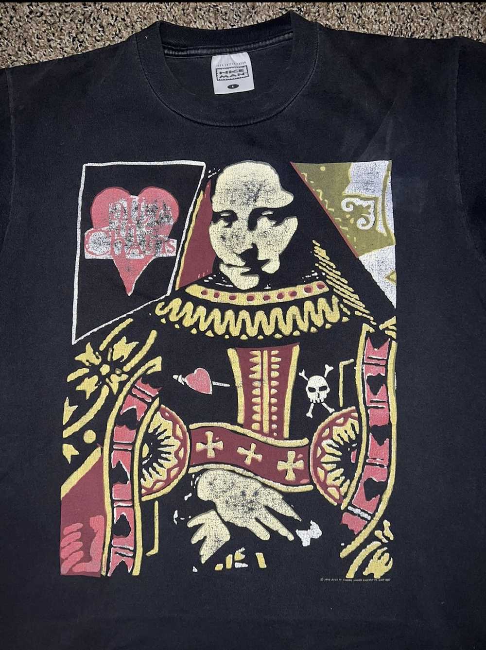 Vintage Alice In Chains queen of hearts vintage t… - image 1